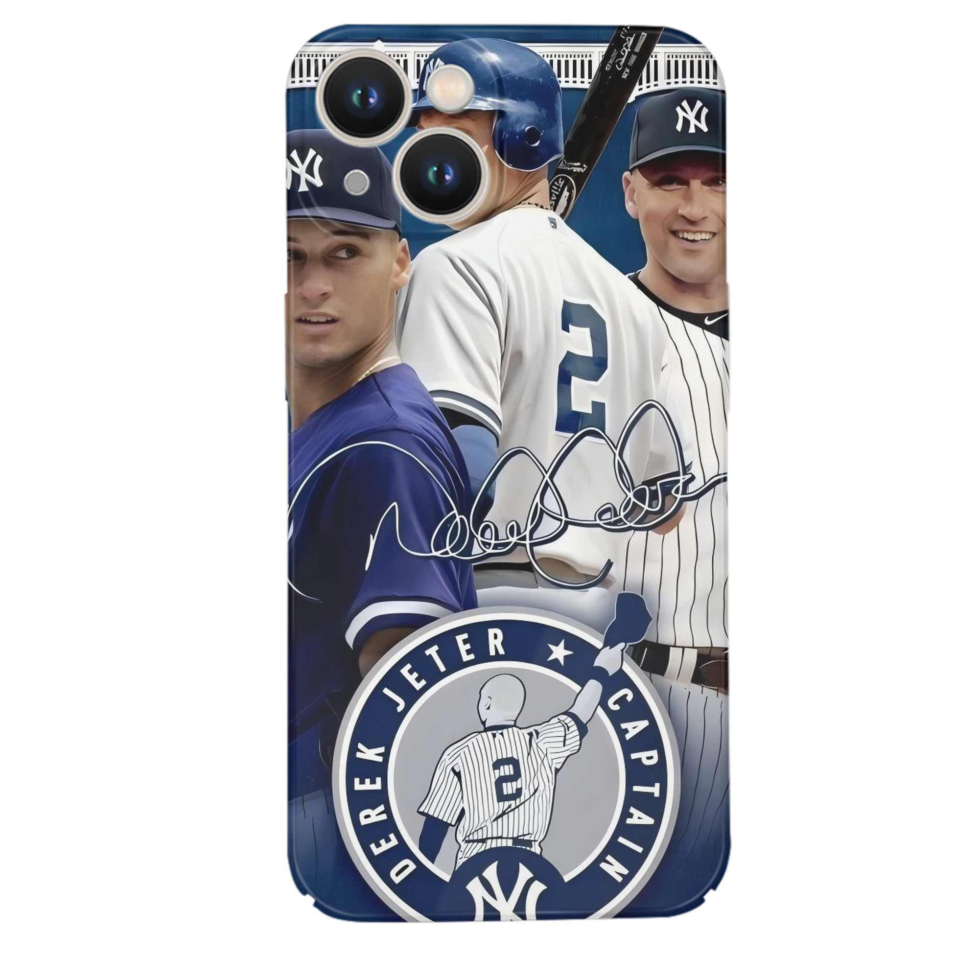 Derek Jeter 47 IPhone 14 Series Full-Cover Hard Case – Shockproof With Raised Camera Protection – Precise Cutouts, Wireless Charging Compatible – Durable, Anti-Yellowing, Easy To Clean